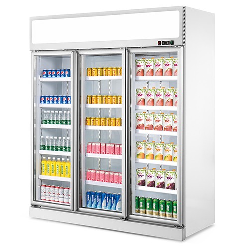 3 door glass refrigerator 15Pcs SG1580L3F