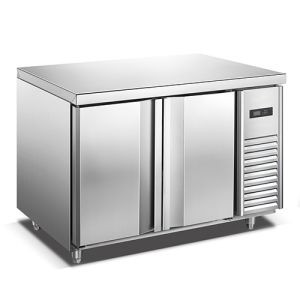 BD14W2 Energy Saving Design Bakery Counter Freezer 2 Solid Door Refrigeration For Dough Cake Bread