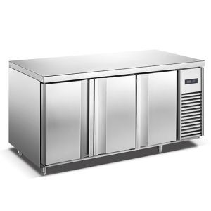 BD21W2 Refrigerating Worktable Commercial Food Prep Cooling Workbench Kitchen Under Counter