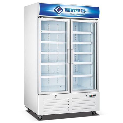 BEU 2 door display freezer 700L SD700L2F