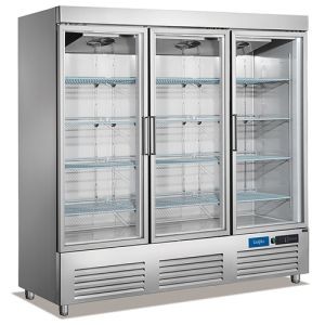 BEU glass door undercounter refrigerator 1480L CFD3-C3-G