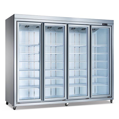 BEU refrigerators with glass doors 4 door FTC2650L4F