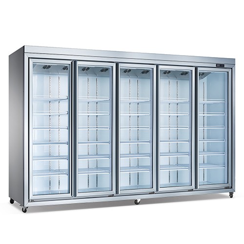 BEU upright glass door freezer big capacity FTC3280L5F