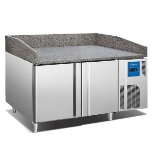 BG15L2PZ Energy Saving Design Bakery Counter Chiller Pizza Top 2 Solid Door Catering Equipment Pizza Table Refrigerated Freezer