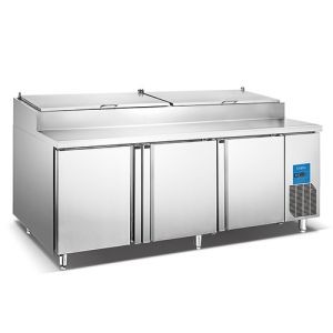 BG20L3PH Bakery Counter Chiller Salad Top 3 Solid Door Refrigeration For Dough Cake Bread