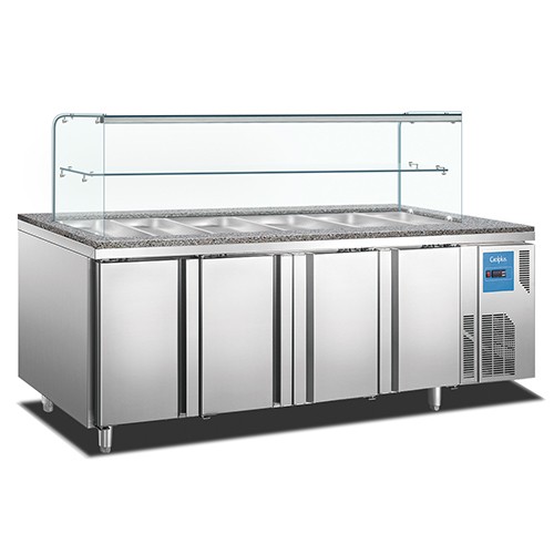 BG22L4PZCG Commercial salad cabinet Pizza cabinet refrigerated work table salad counter Side dish refrigerator