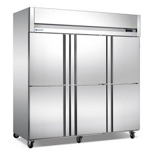 D1.6BL6F -18~0 Temp Keep Food Fresh Wholesale Of New Products Air Cooling 6 Doors Upright Freezer for Restaurant