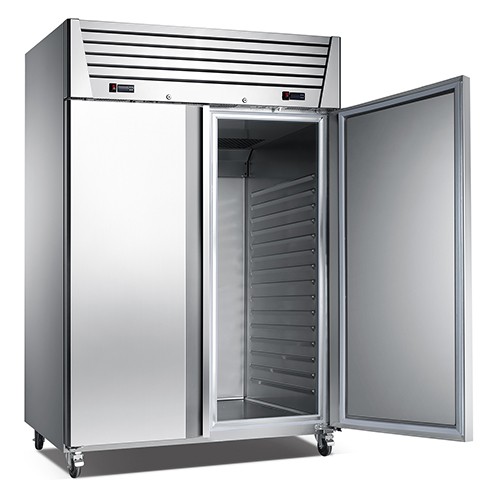 GNB1200BT/TB Multi Function Widely Used Commercial Stainless Steel Vertical Fridge Freezer With Ce Fridge Double Door