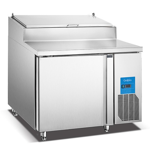 PC-46C-1 Commercial Kitchen America Style 46 Inch Single Door Pizza Preparation Top Counter Chiller and Refrigerator