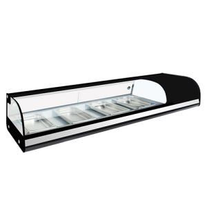 SS7 7Pans Commercial Sushi Display Case Chiller Cooler Freezer Refrigerator Restaurant Sushi Display Showcase