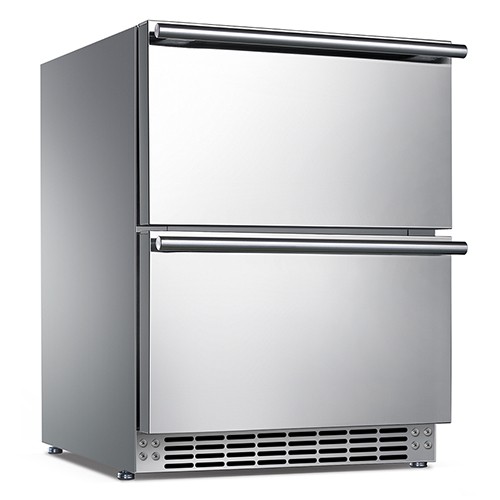 outdoor bar fridge with drawer BD-160-2D