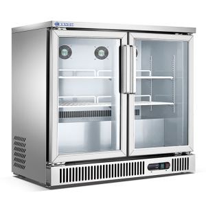 sliding door bar fridge double door SD250